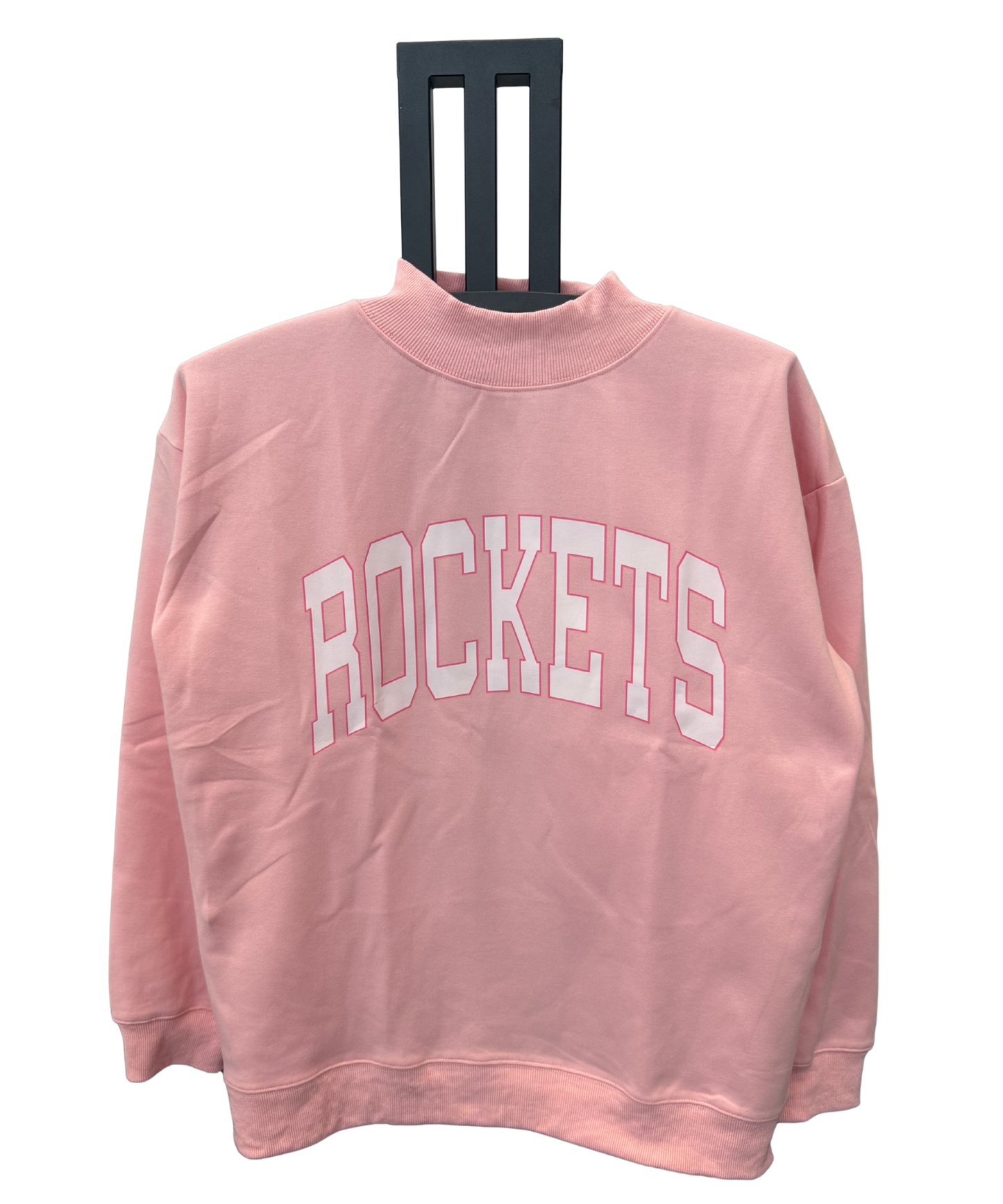 Mock Neck Sweatshirt - Light Pink - Rockets