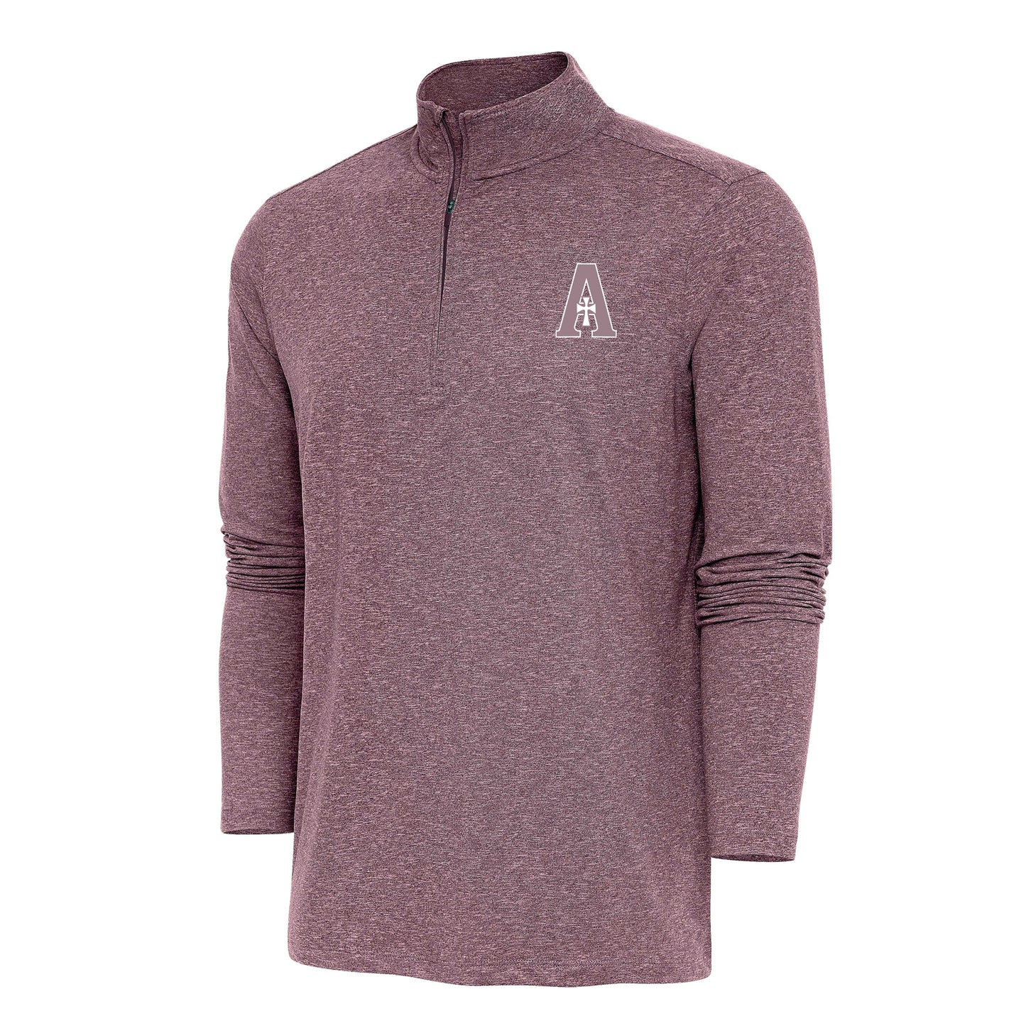 Antigua 1/4-Zip Performance Pullover - Maroon Heather