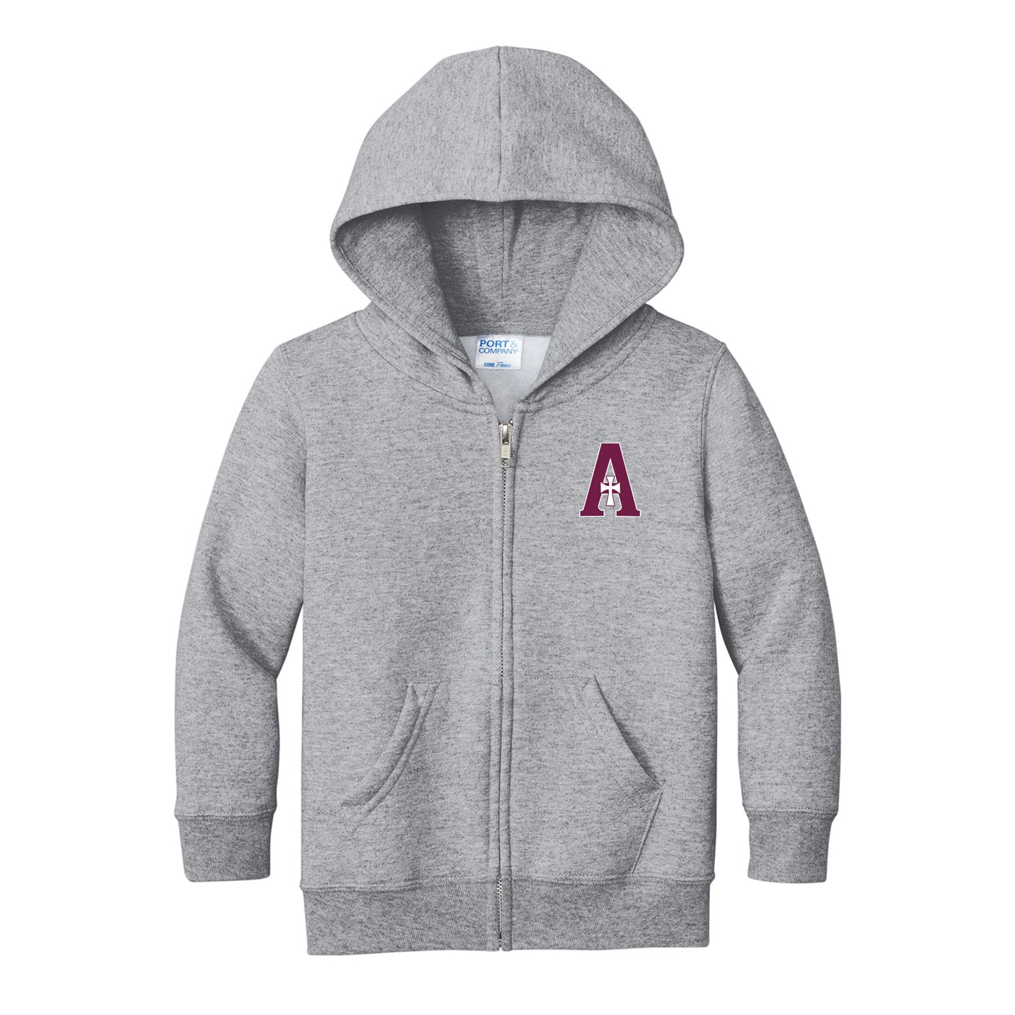 Toddler Full Zip Hoodie - Grey