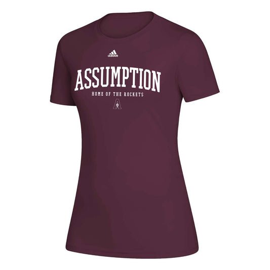 T-shirt - Maroon - Adidas Dry Fit - Home of the Rockets (Ladies, Unisex and Youth)