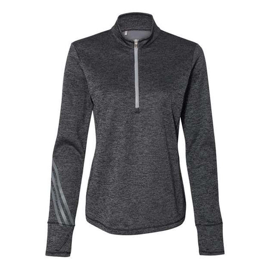 Customized Adidas Brushed Terry Heathered Quarter-Zip Pullover - Ladies' - Various Colors