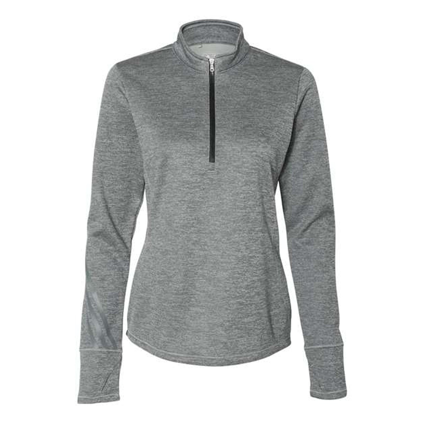 Customized Adidas Brushed Terry Heathered Quarter-Zip Pullover - Ladies' - Various Colors