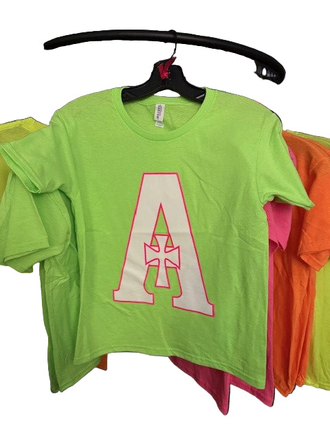 T-Shirt - Neon w/A - Variety of colors