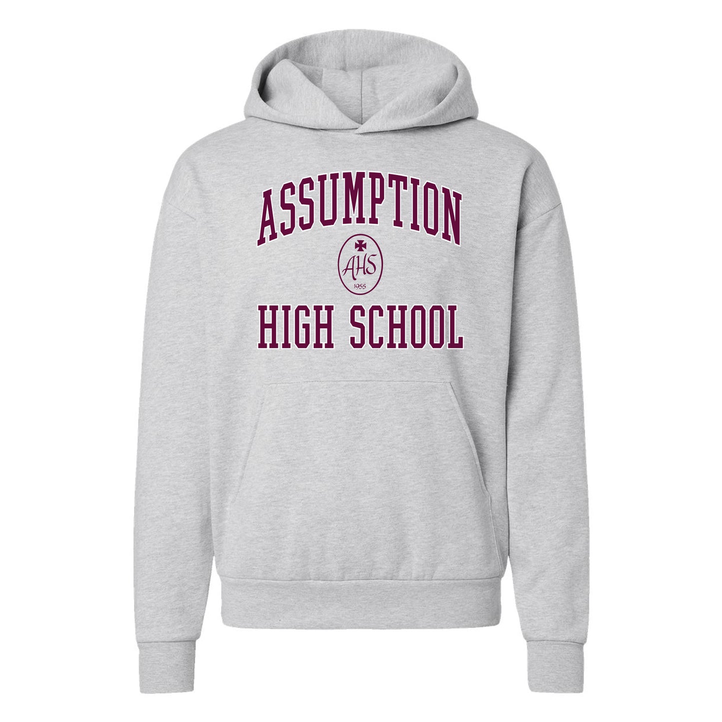 Sweatshirt - Hoodie - Grey - AHS Crest