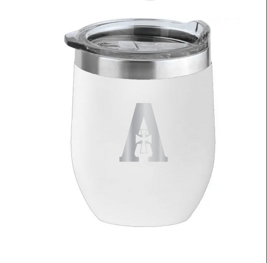 Tmbler 16oz White "A" Logo