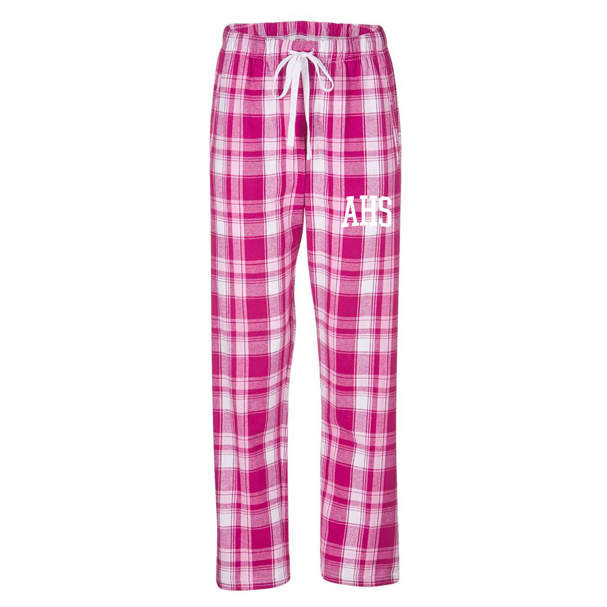 Pajama Pants Pink Plaid AHS Assumption High School Campus Store