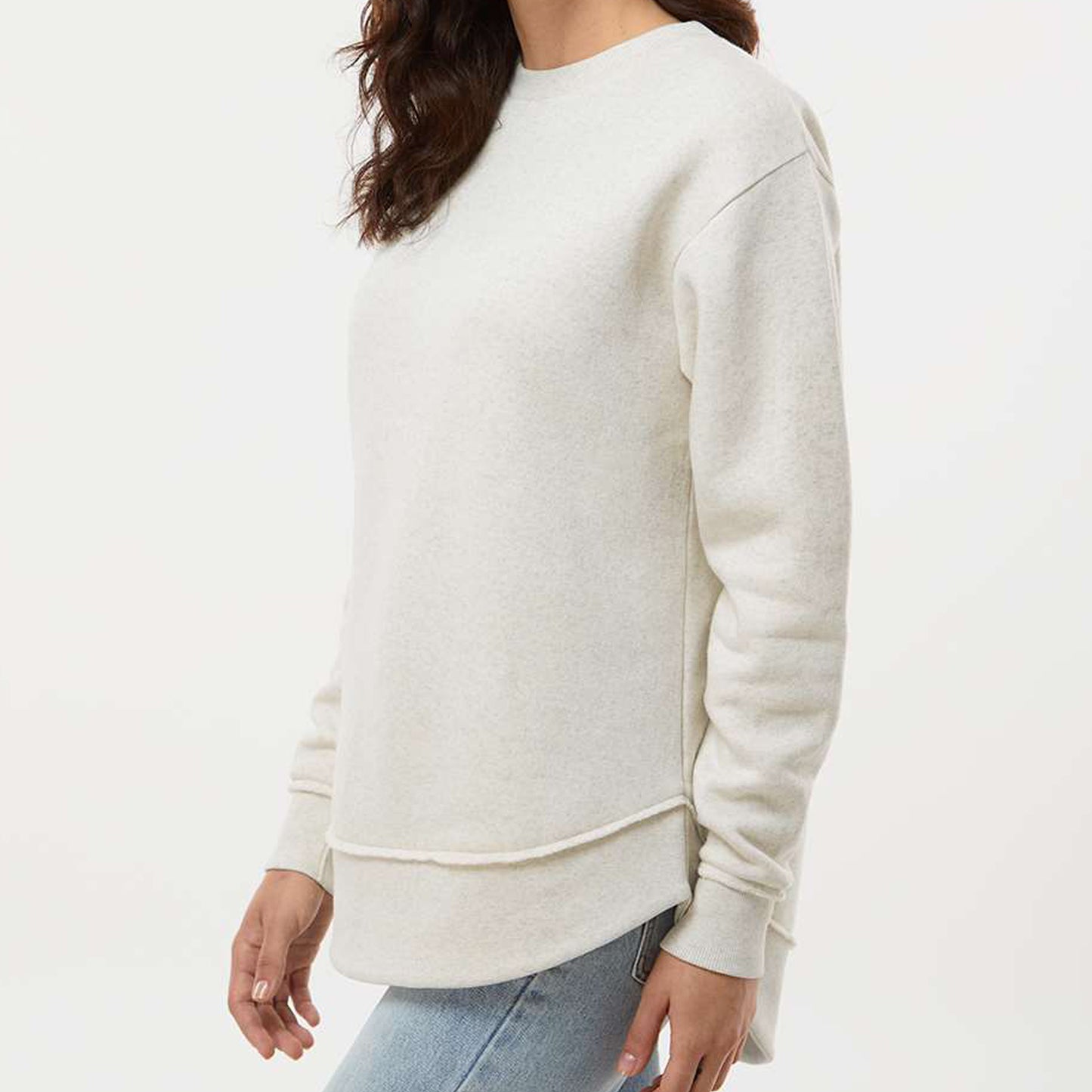 Sweatshirt - Crew Neck - Natural Heather - Embroidered Assumption