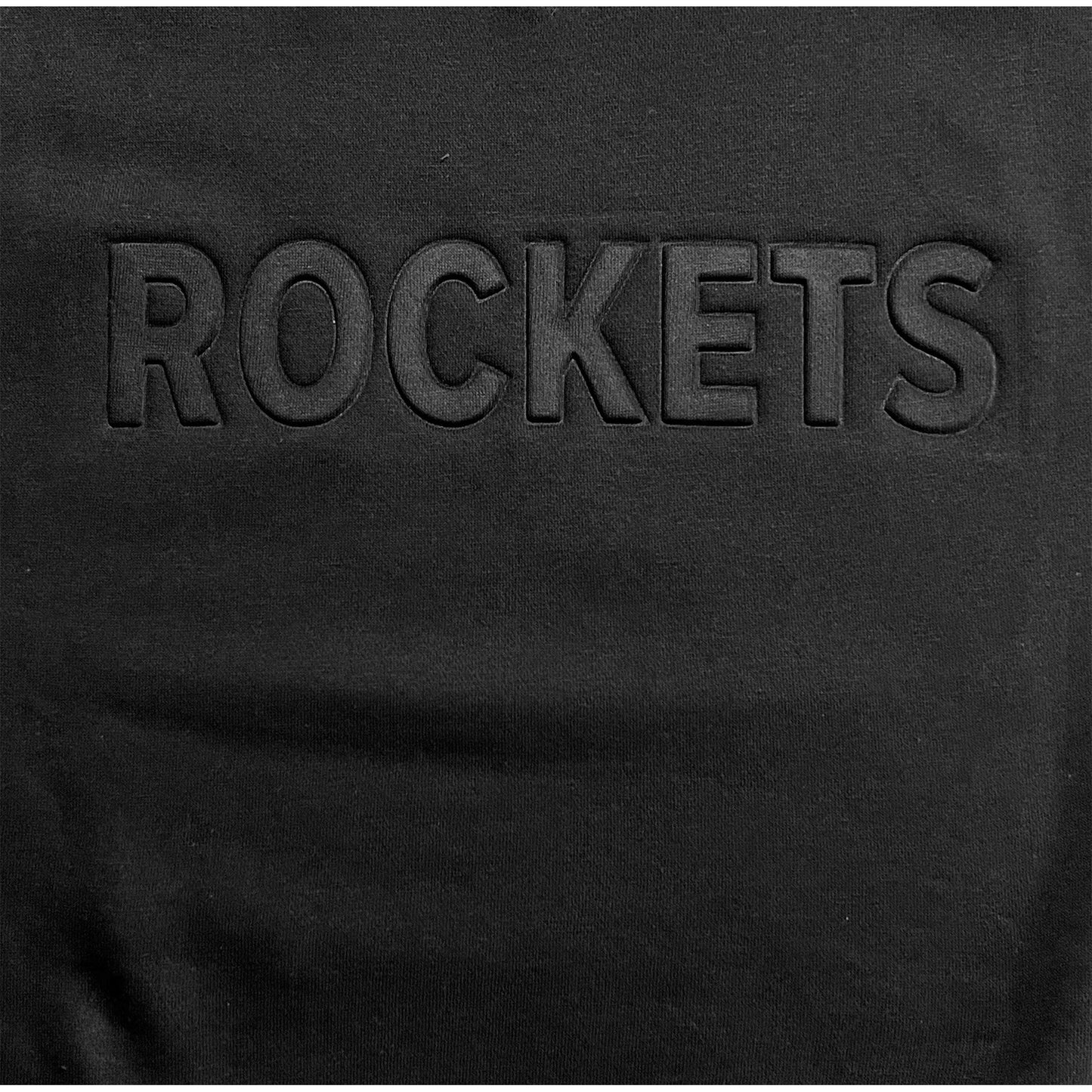 Sweatshirt - Crew Neck - Black - Tonal Embossed Rockets