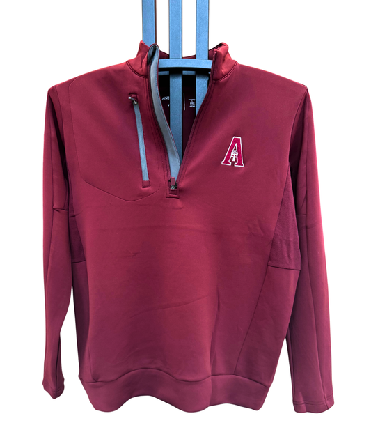 Antigua 1/4-Zip Performance Pullover - Maroon