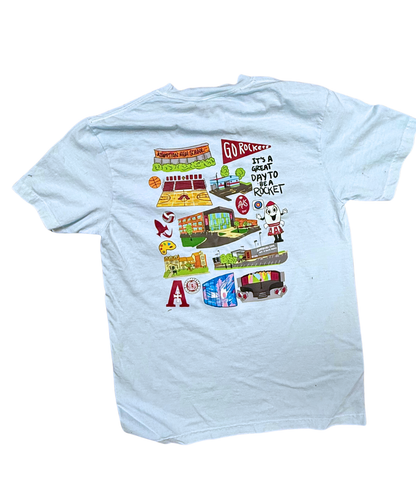 T-Shirt Pocket T- Light Blue - Rosie Wolfram '27 Design