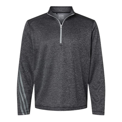 Customized Adidas Brushed Terry Heathered Quarter-Zip Pullover - Men's - Various Colors