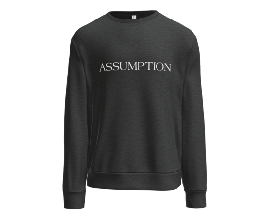 Assumption Charcoal Crewneck Sweatshirt