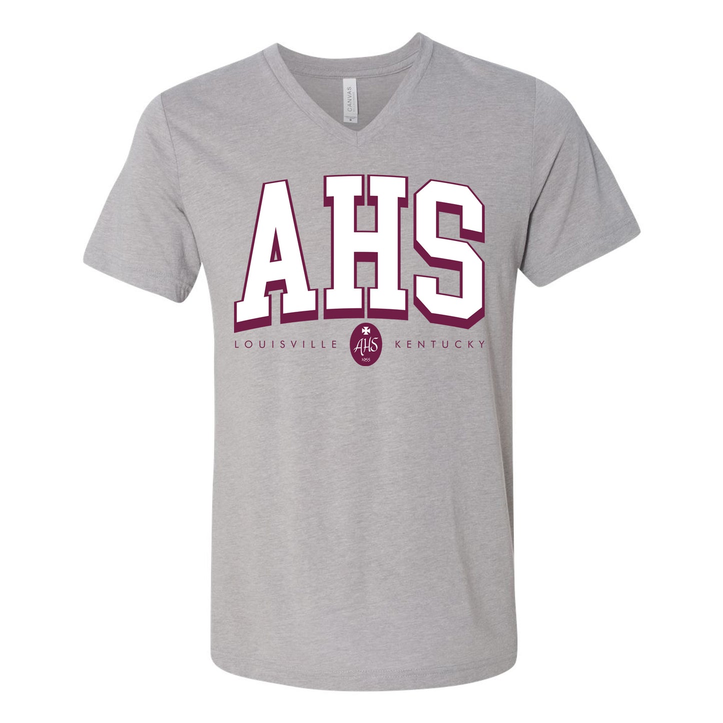 T-shirt - V-Neck - Grey - AHS