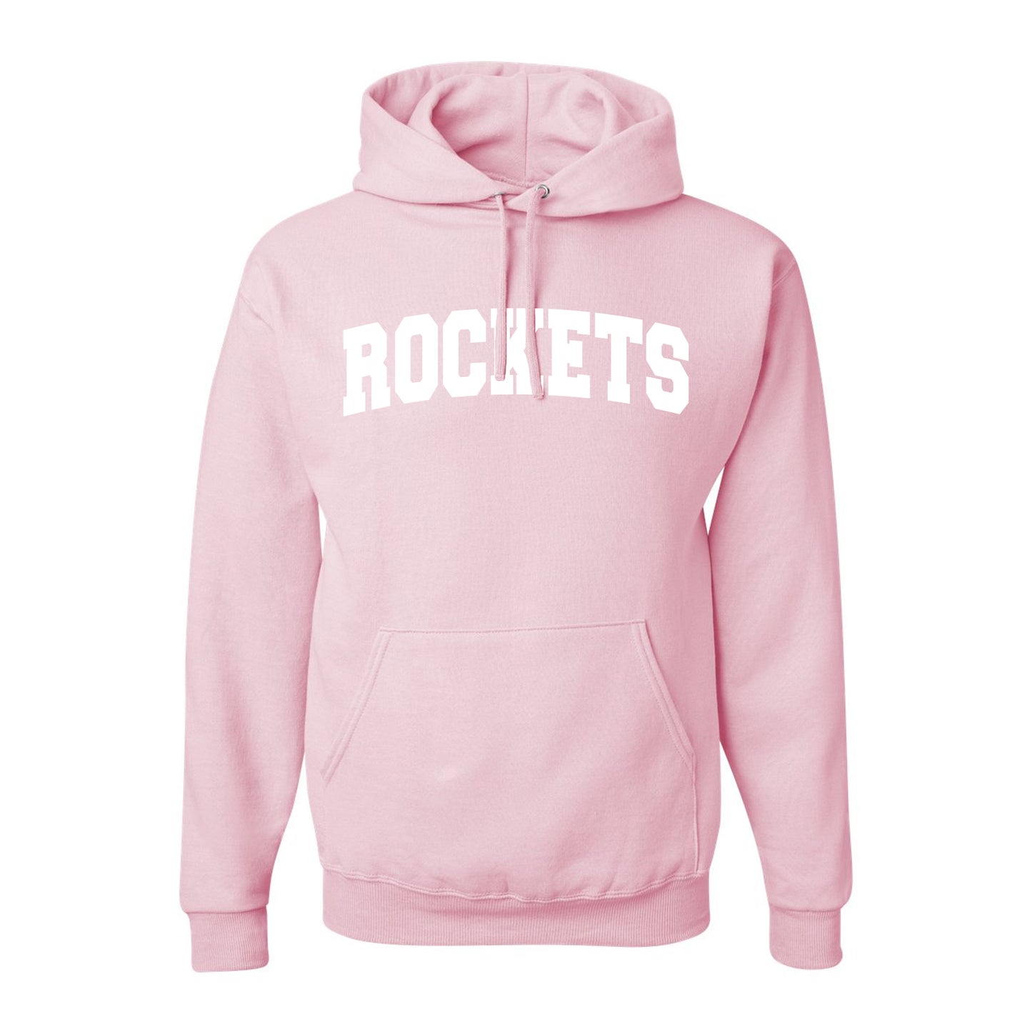 Sweatshirt - Hoodie - Tackle Twill Embroidery - Light Pink - Rockets