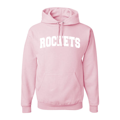 Sweatshirt - Hoodie - Tackle Twill Embroidery - Light Pink - Rockets