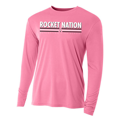 T-shirt - Long Sleeve Dry Fit - On Gameday We Wear Pink