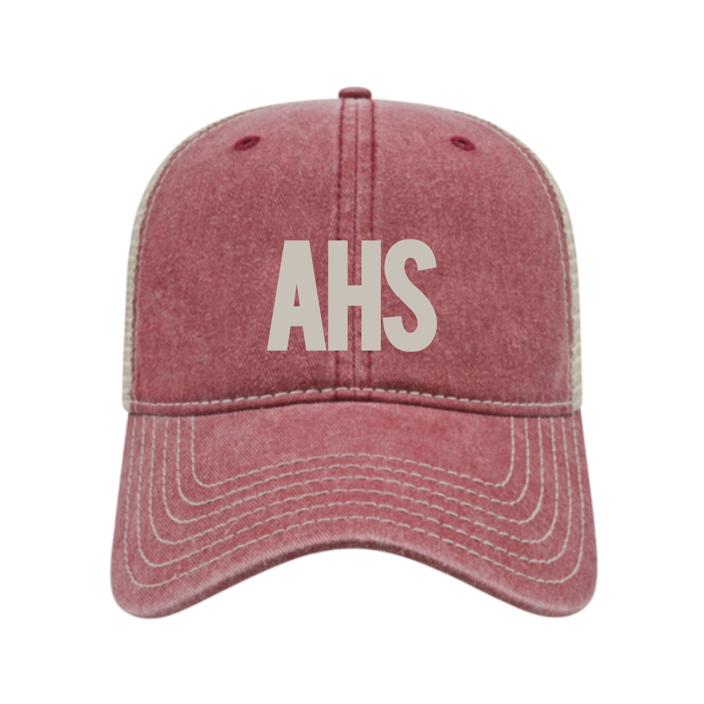 Hat - Mesh Back Trucker - Maroon - AHS