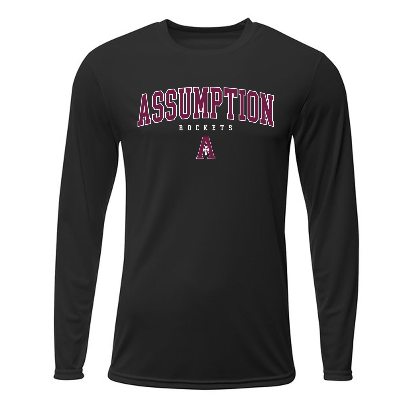 T-shirt - Long Sleeve Dry Fit - Black - Assumption Rockets