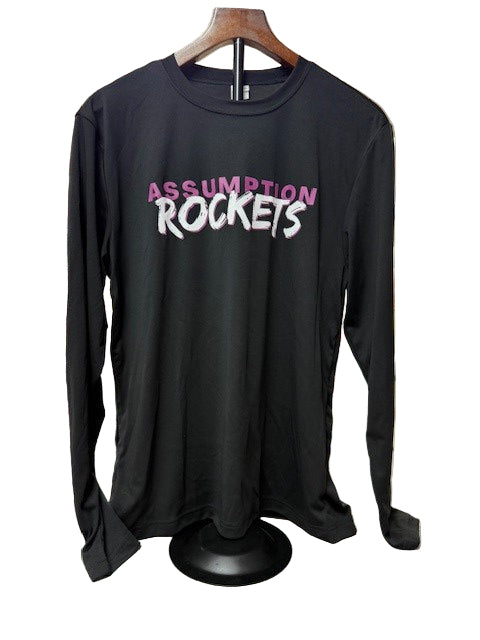 Dry Fit Long Sleeve Black-Assumption Rockets