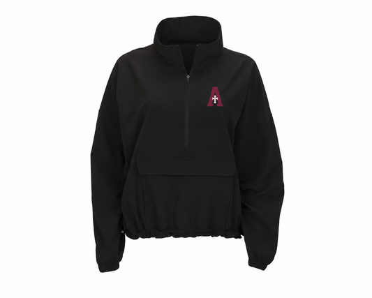 Jacket Black 1/4 zip A logo