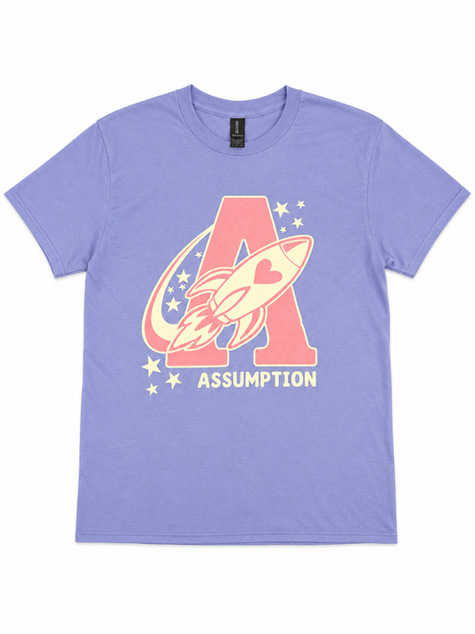 T-shirt Purple A Rocket