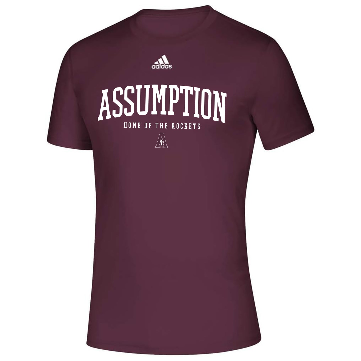 T-shirt - Maroon - Adidas Dry Fit - Home of the Rockets (Ladies, Unisex and Youth)