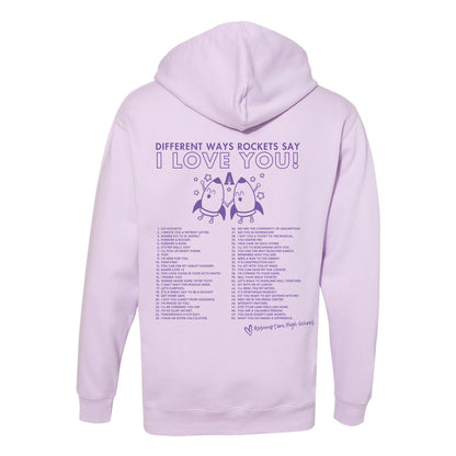 Sweatshirt - Hoodie - Lavender - Ways to Say I Love You