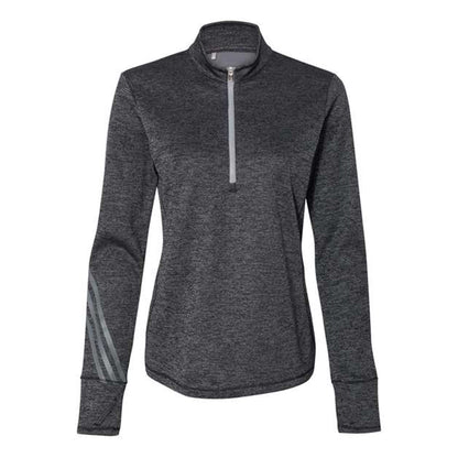 Customized Adidas Brushed Terry Heathered Quarter-Zip Pullover - Ladies' - Various Colors