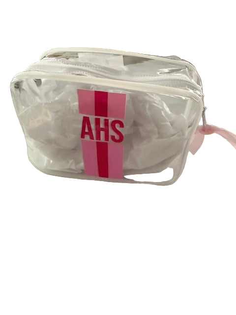 Bag Clear - AHS lettering in pink