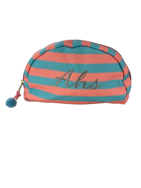 Bag - Pink and Blue Striped w/AHS