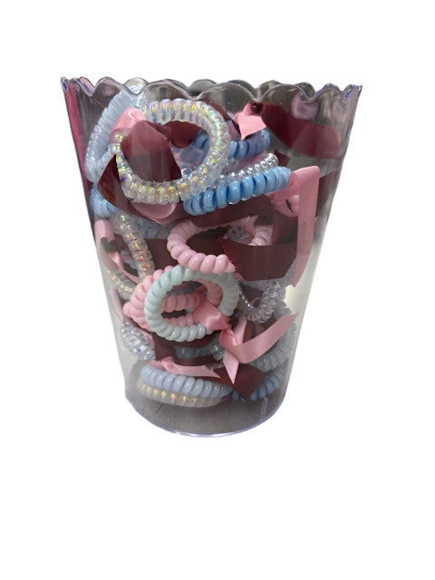 Hair Ties Spiral- 3pcs/Set Mix of colors