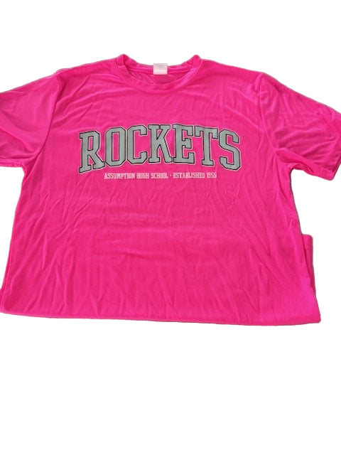 T-Shirt- Pink- Dry Fit- Rockets