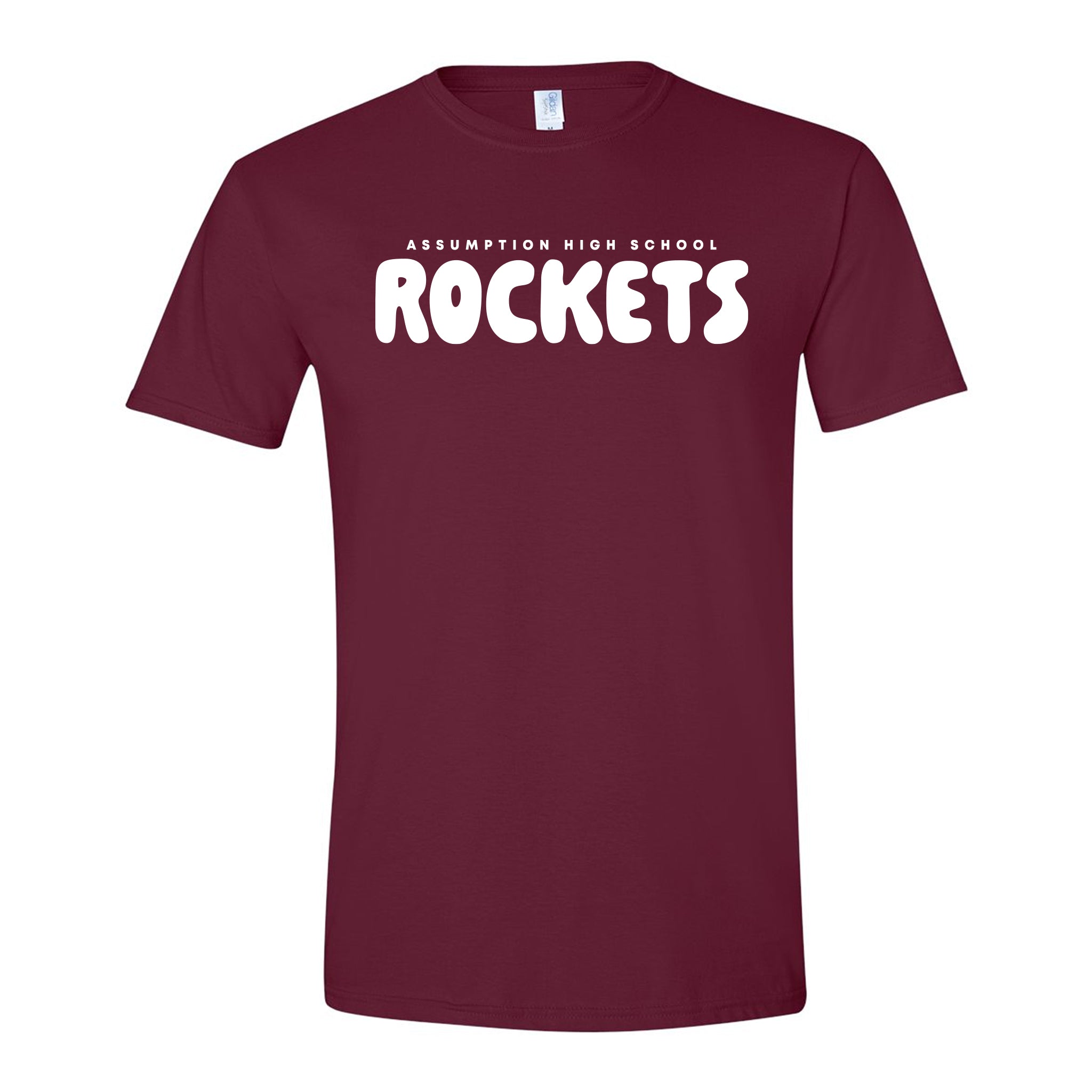 Assumption Rockets T-shirt - Puff Paint AHS Rockets – Assumption High School Campus Store