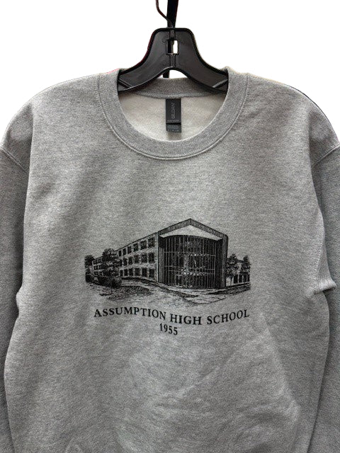 Sweatshirt - Grey - School Building Entrance