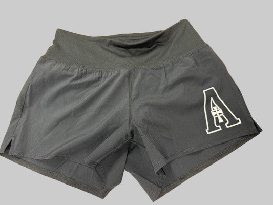 Shorts - Sport-Tek - Black with White "A"
