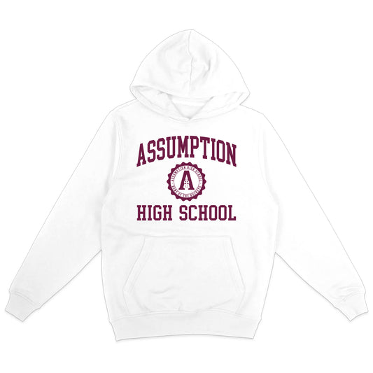 Sweatshirt - Hoodie - White - Assumption High School