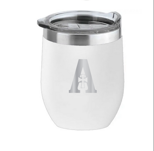 Tmbler 16oz White "A" Logo