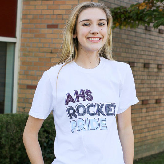 T-Shirt - White - AHS Rocket Pride
