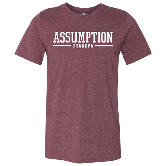 T-Shirt - Maroon - Assumption Grandpa