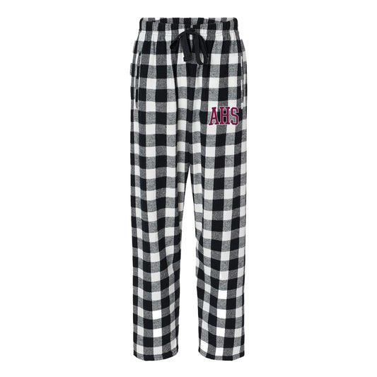Pajama Pants - Black & White Plaid - AHS