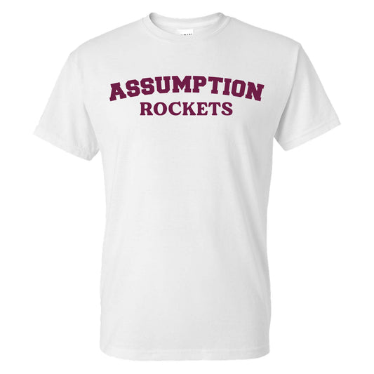 T-Shirt - White - Assumption Rockets